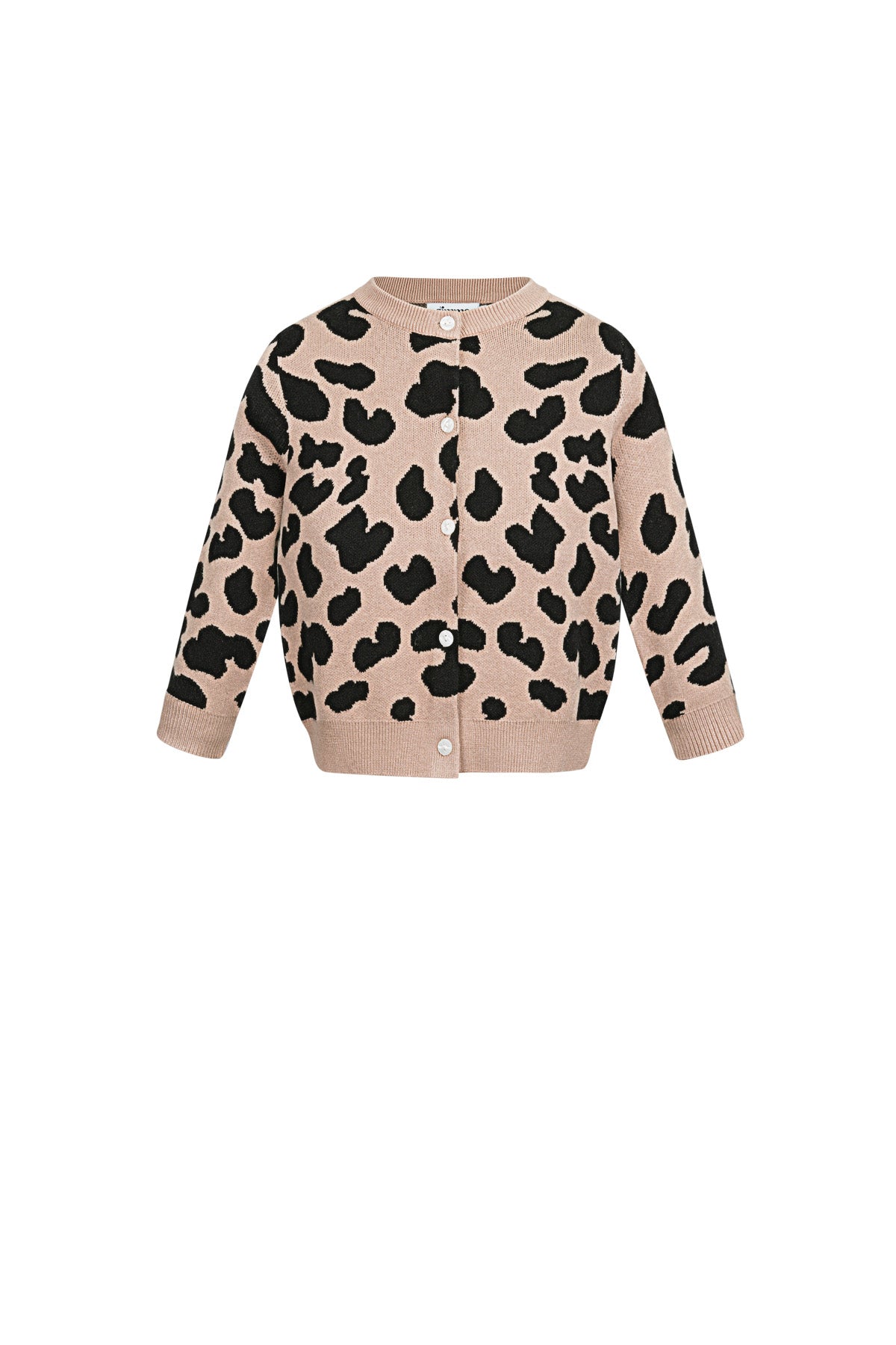 Viscose Knit Cardigan Women's Leopard Print Pattern Stylish