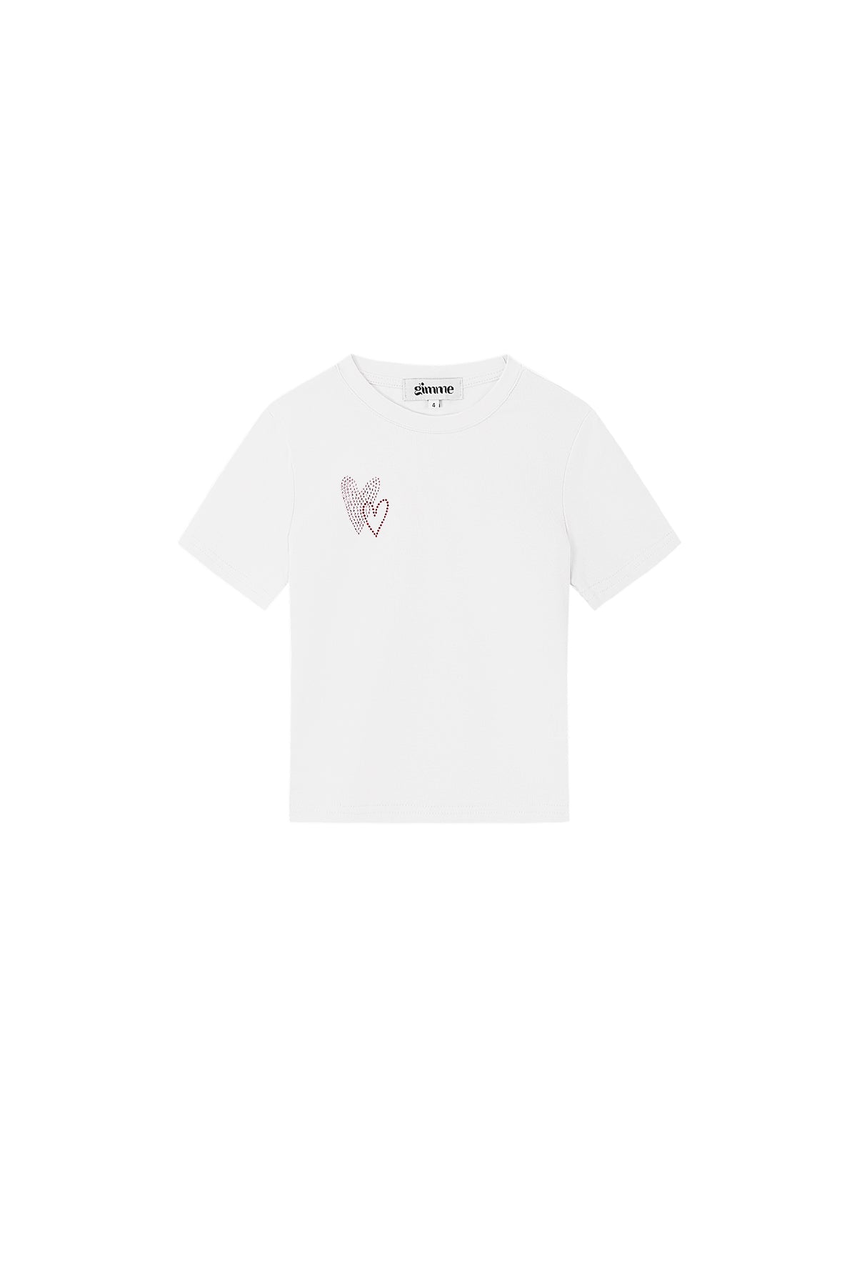 Cotton Children's T-shirt Casual Embroidered Heart Design