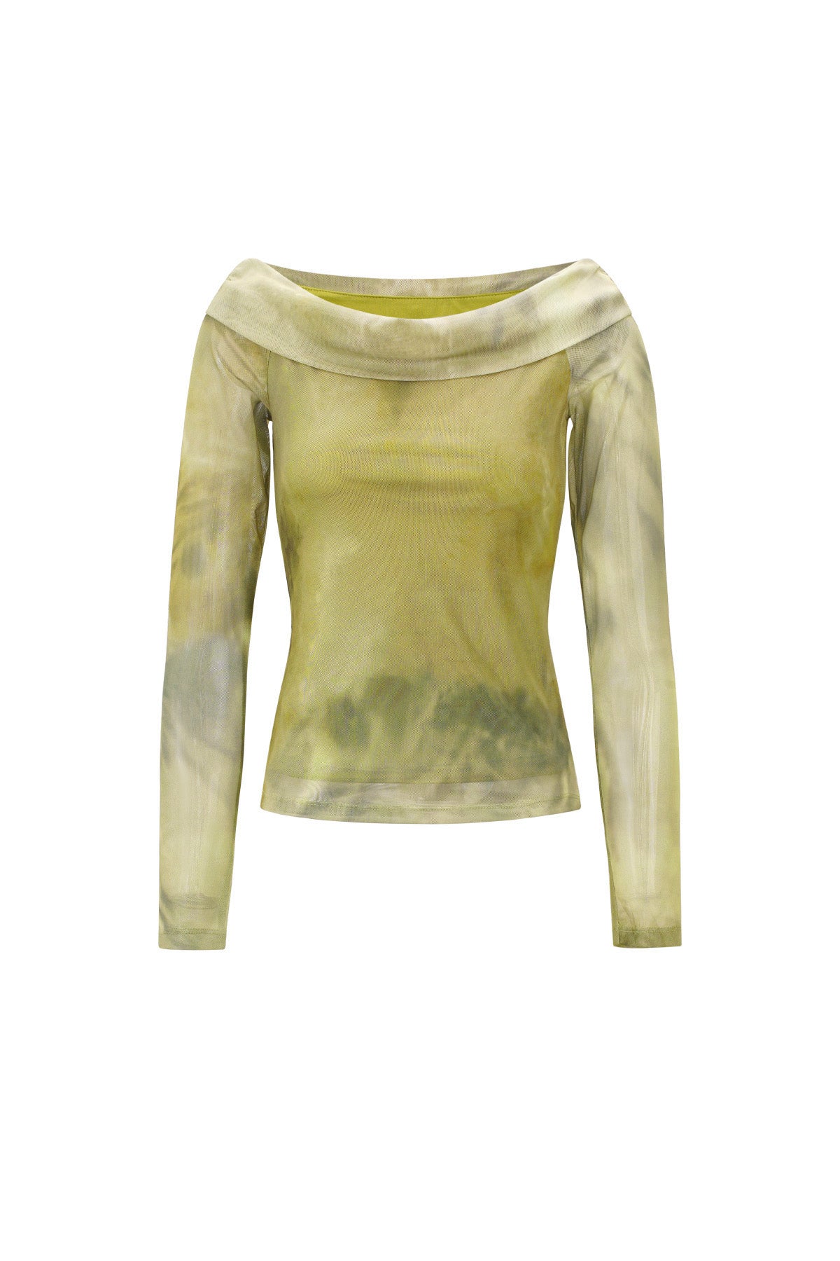 Woven Polyester Women's Long Sleeve Top Elegant Solid Color Spring/Summer