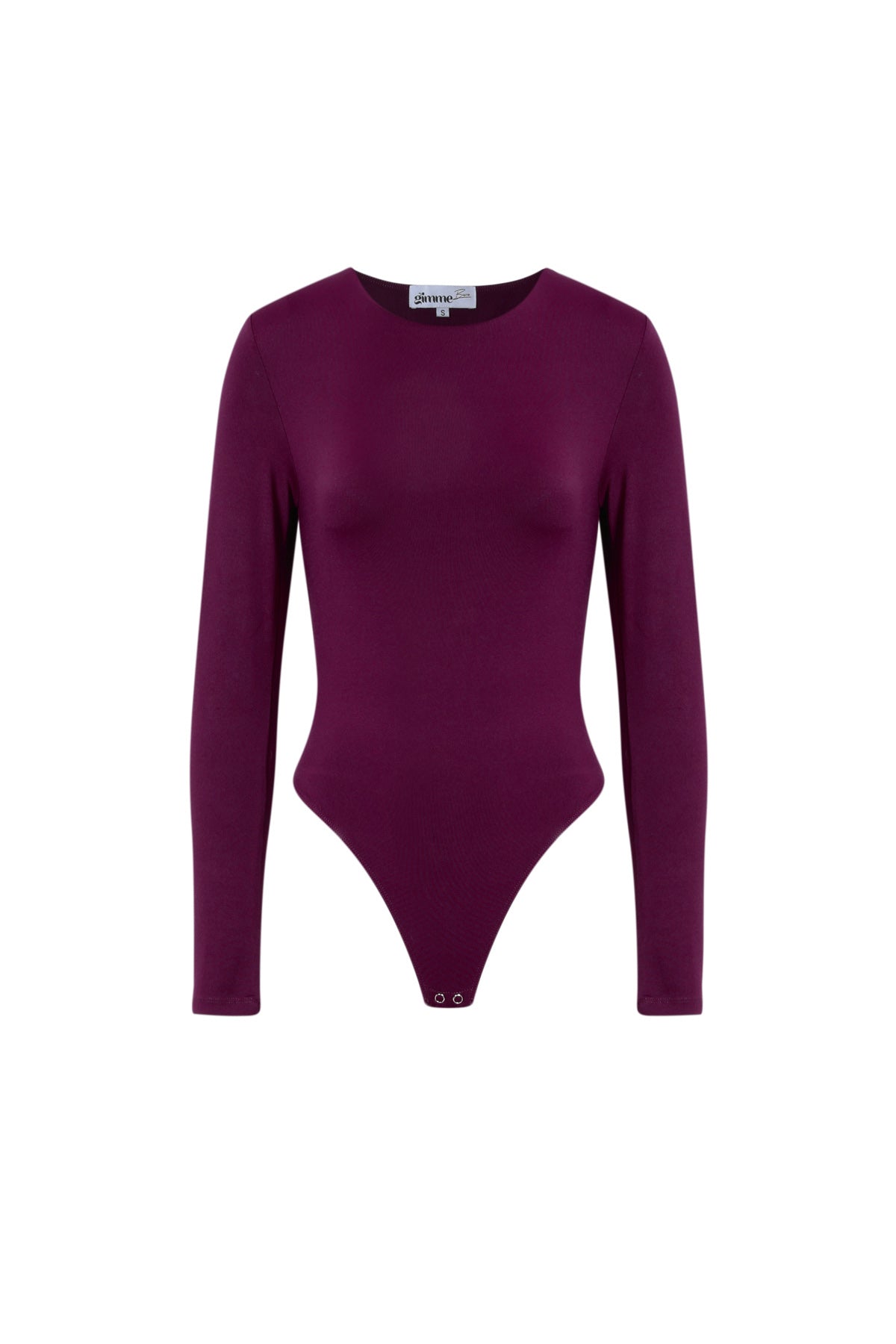 Knitted Nylon Shapewear Bodysuit Basic Solid Color