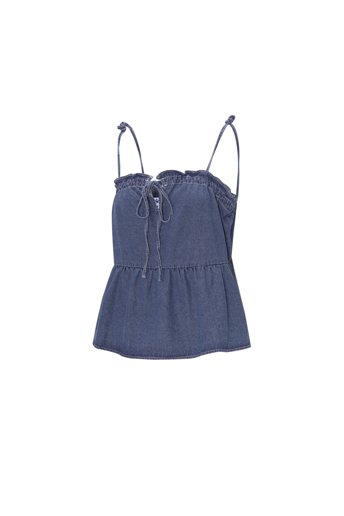 Woven Denim Women's Casual Top Spring/Summer Solid Color