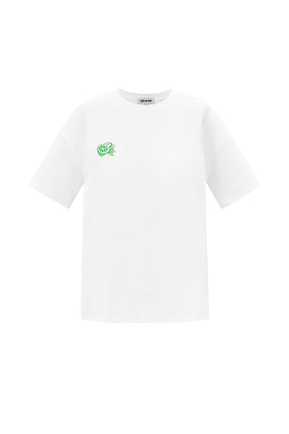 Knitted Women's T-shirt Casual Botanical