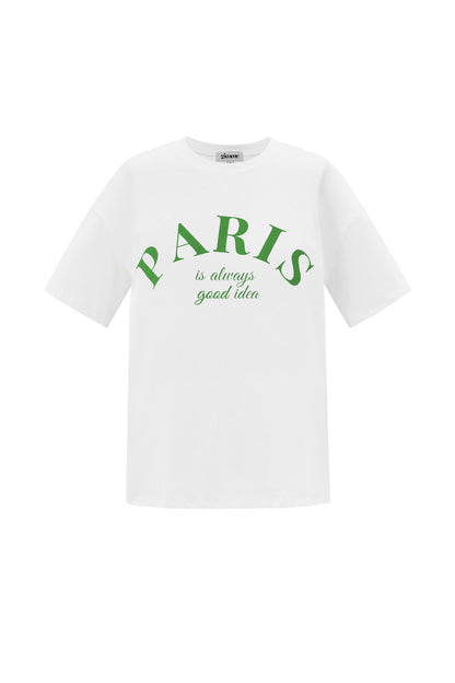 Cotton Women's T-shirt Casual Letters