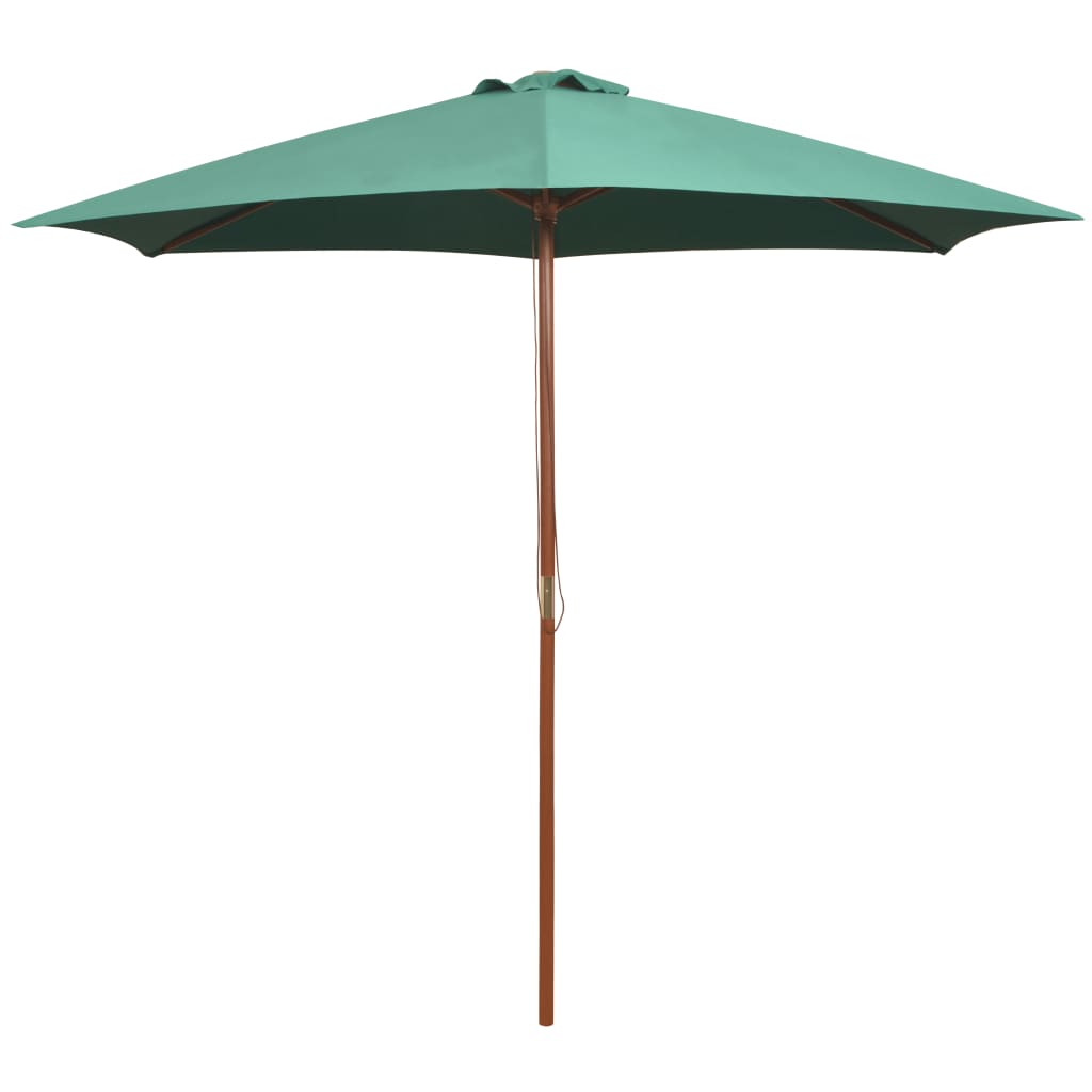 Parasol Met Houten Paal 270 Cm Terracotta