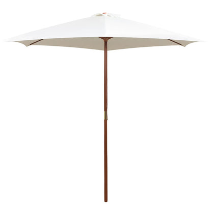 Parasol Met Houten Paal 270 Cm Terracotta