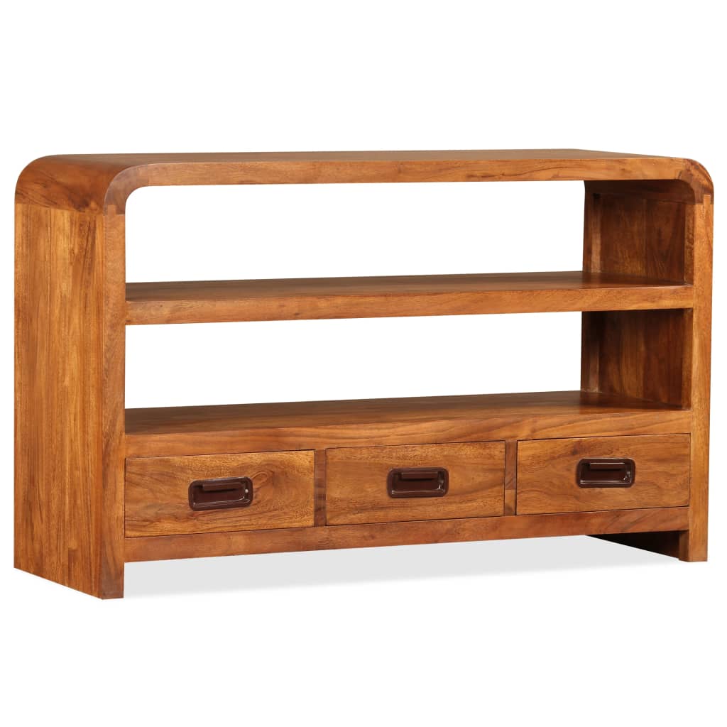 Tv-Meubel 90X30X55 Cm Massief Acaciahout