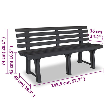 Tuinbank 145,5 Cm Kunststof