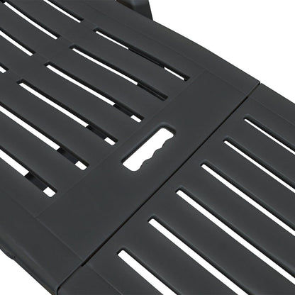 Ligbed Met Voetensteun Kunststof Kleurig