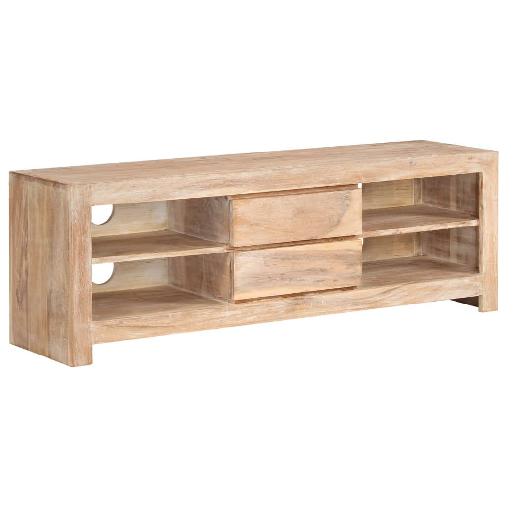 Tv-Meubel 120X30X40 Cm Massief Acaciahout