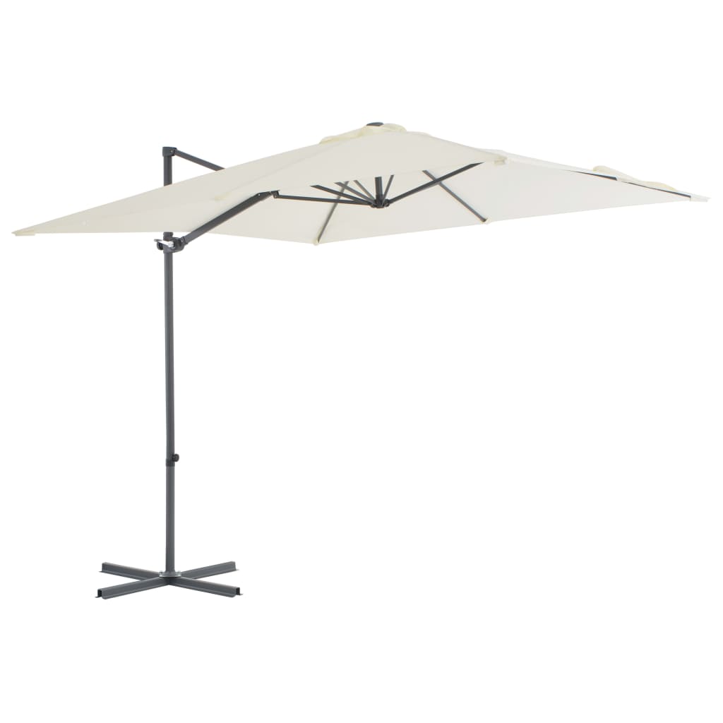 Zweefparasol Met Stalen Paal 300 Cm Azuurblauw