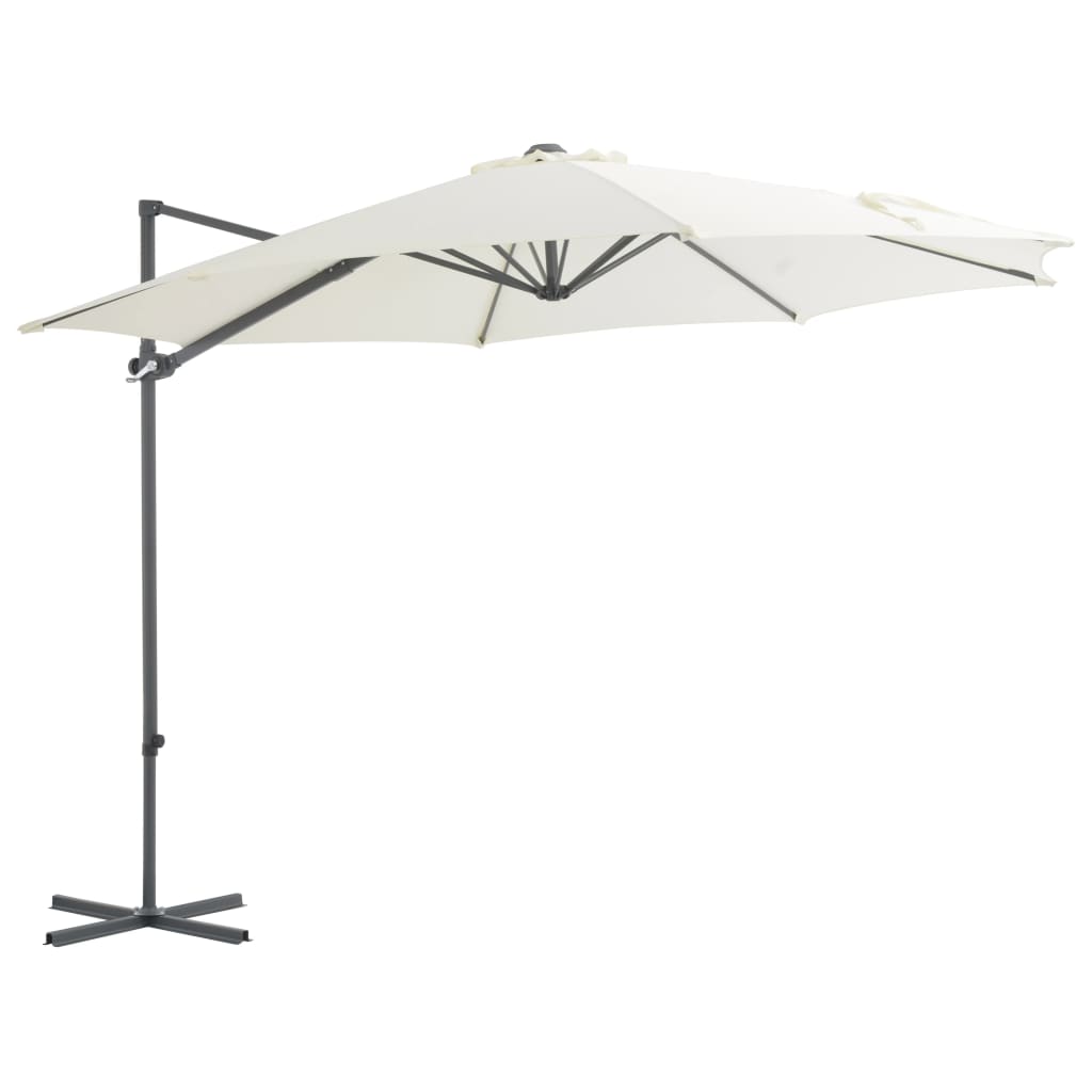 Zweefparasol Met Stalen Paal 300 Cm Azuurblauw