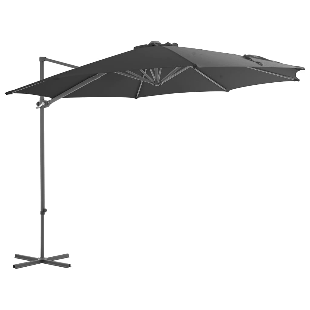 Zweefparasol Met Stalen Paal 300 Cm Azuurblauw