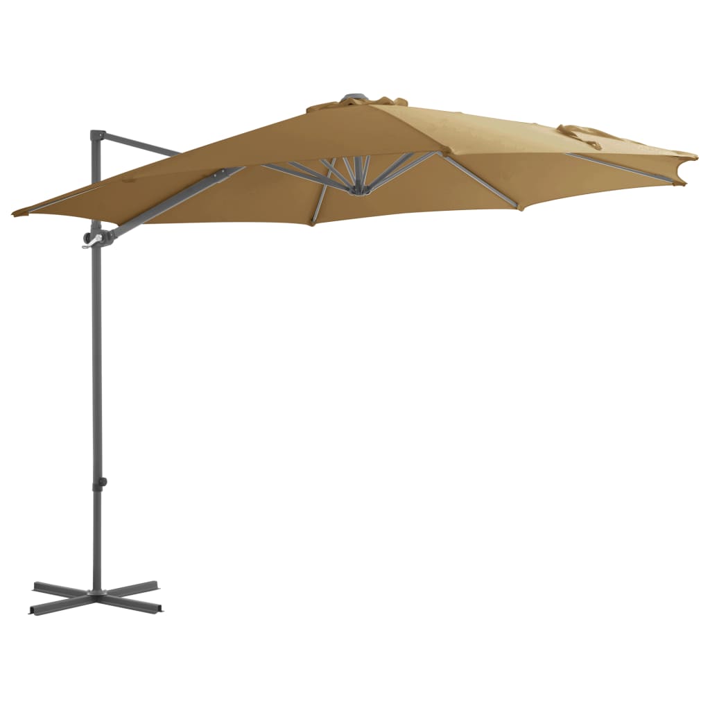 Zweefparasol Met Stalen Paal 300 Cm Azuurblauw