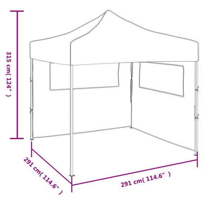 Vouwtent Met 2 Wanden 3X3 M