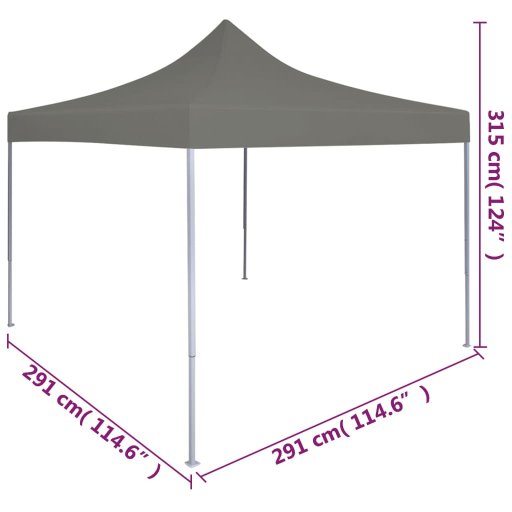 Vouwtent Pop-Up 3X3 M Antraciet