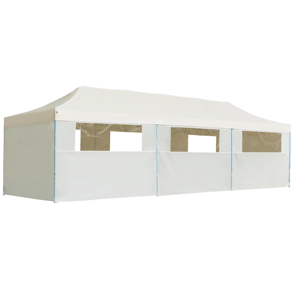 Vouwtent Pop-Up Met 8 Zijwanden 3X9 M Antraciet