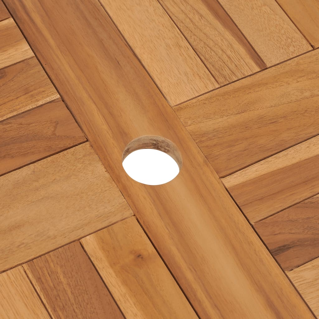 Tuintafel Inklapbaar 85X76 Cm Massief Teakhout