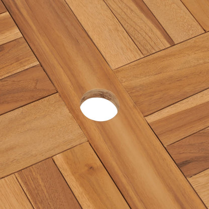 Tuintafel Inklapbaar 85X76 Cm Massief Teakhout