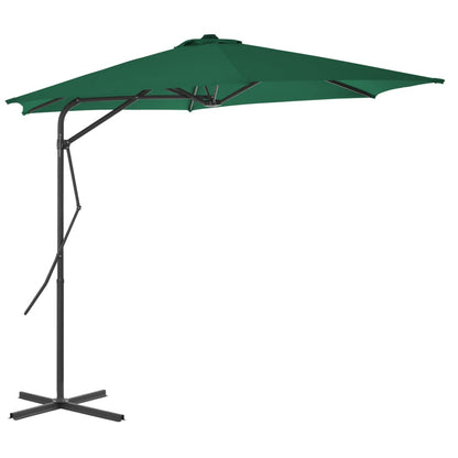 Parasol Met Stalen Paal 300 Cm Taupe