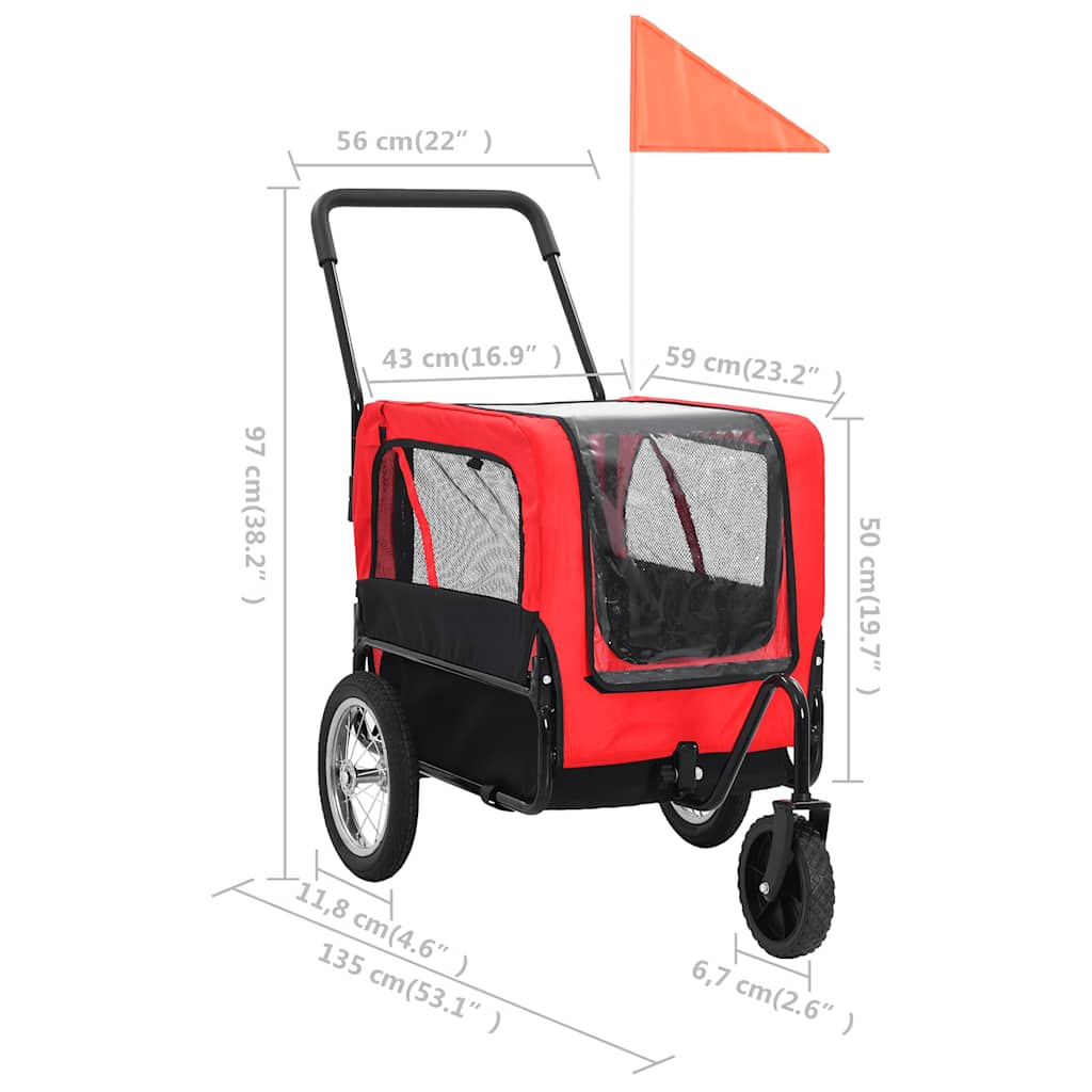 Fietstrailer En Kinderwagen 2-In-1