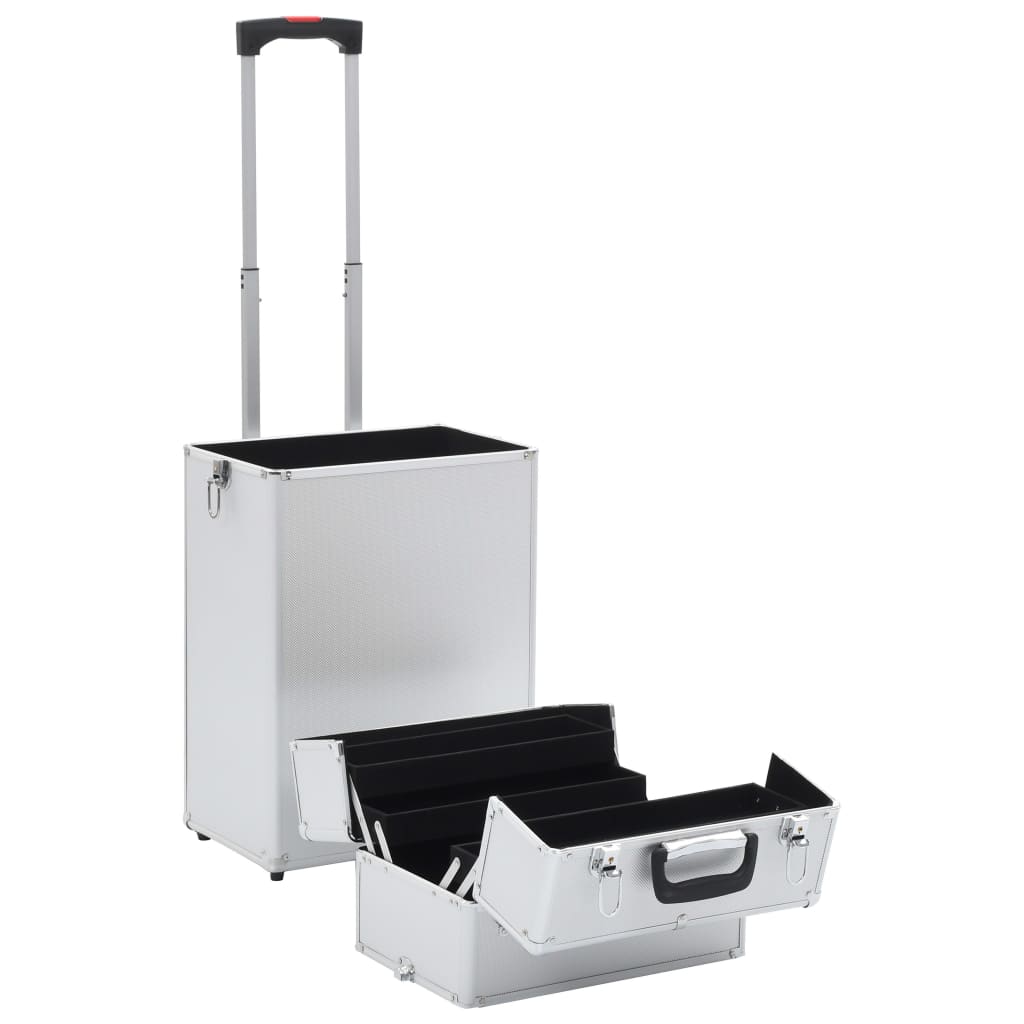 Make-Up Trolley Aluminium Kleurig