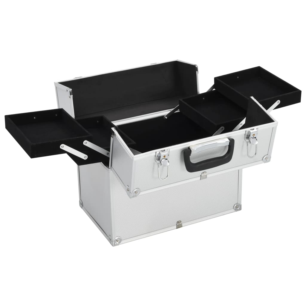 Make-Up Koffer 38X23X34 Cm Aluminium Kleurig