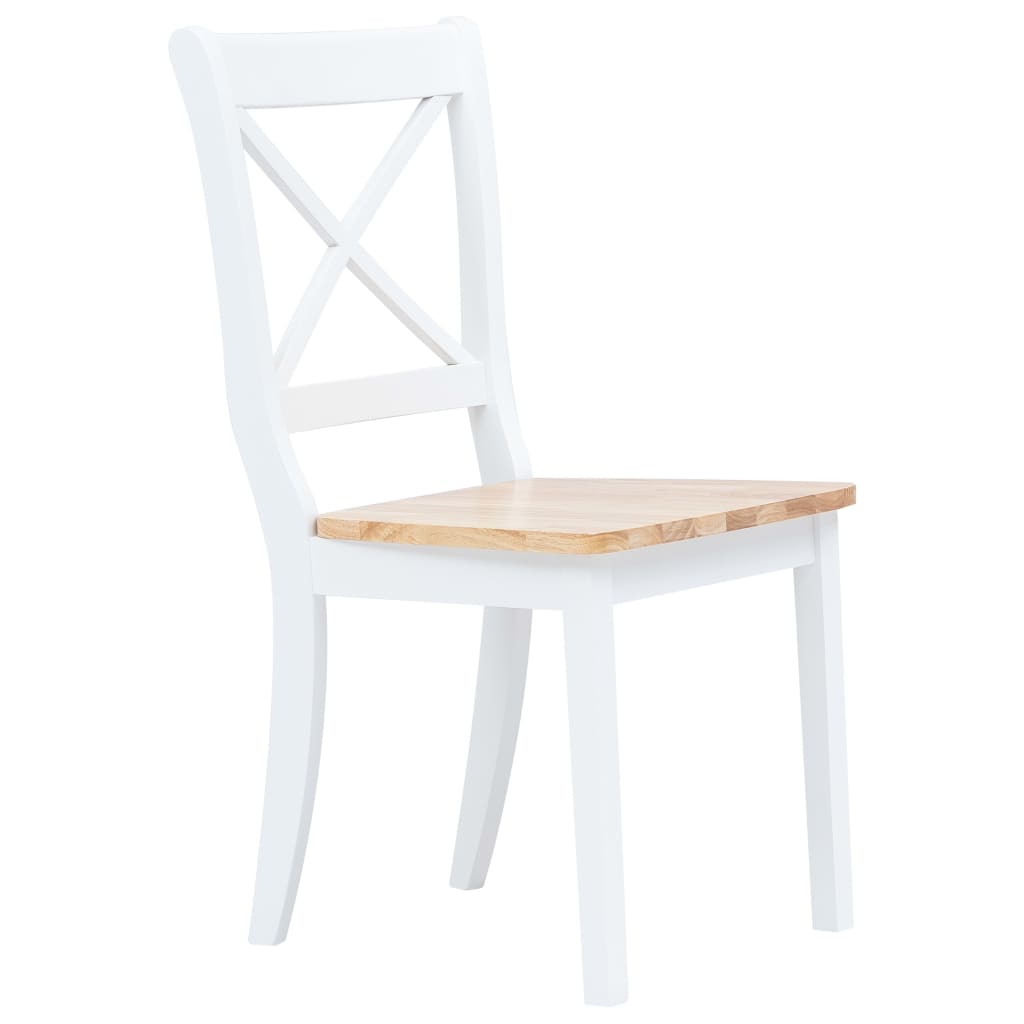 Eetkamerstoelen Massief Rubberwood En