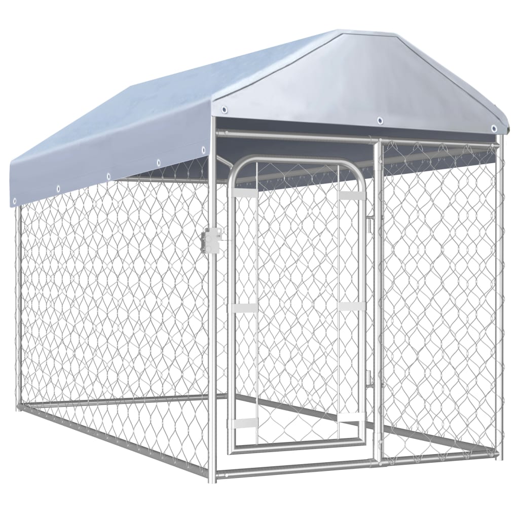 Hondenkennel Voor Buiten Met Dak 200X200X135 Cm