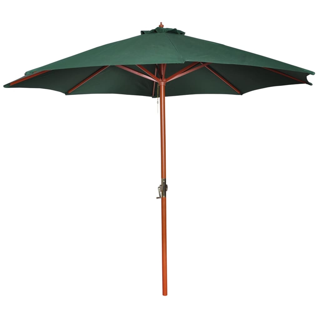 Parasol Met Houten Paal 300 Cm Terracotta