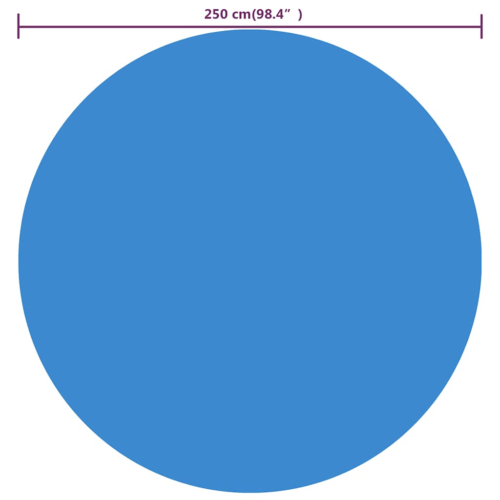 Solar Zwembadfolie Drijvend Rond 250 Cm Pe