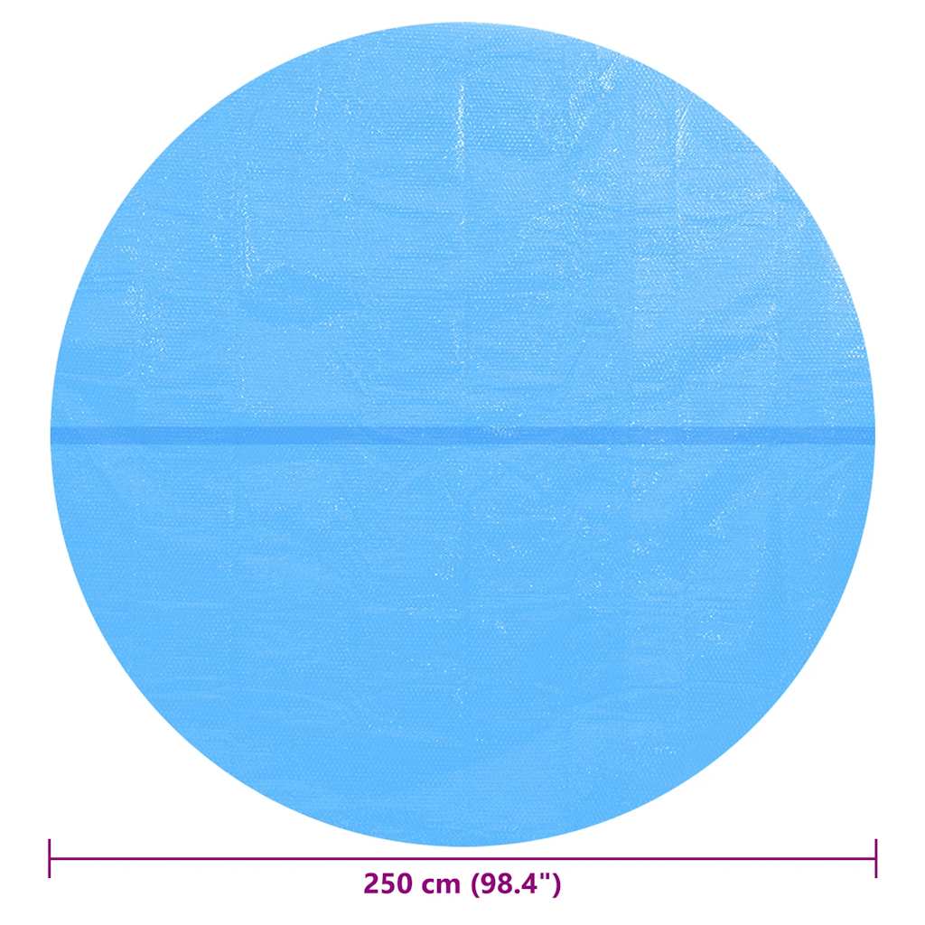 Solar Zwembadfolie Drijvend Rond 250 Cm Pe