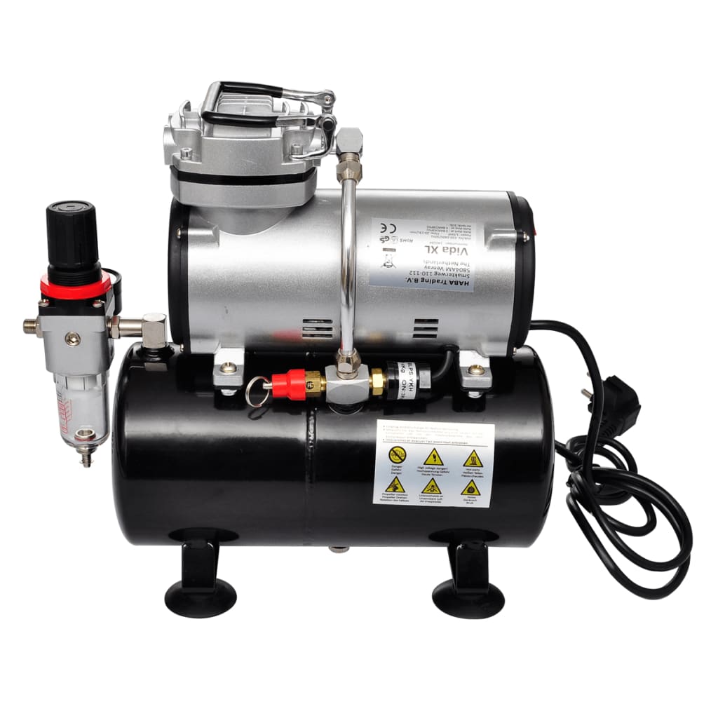 Airbrush Compressorset Met 3 Pistolen