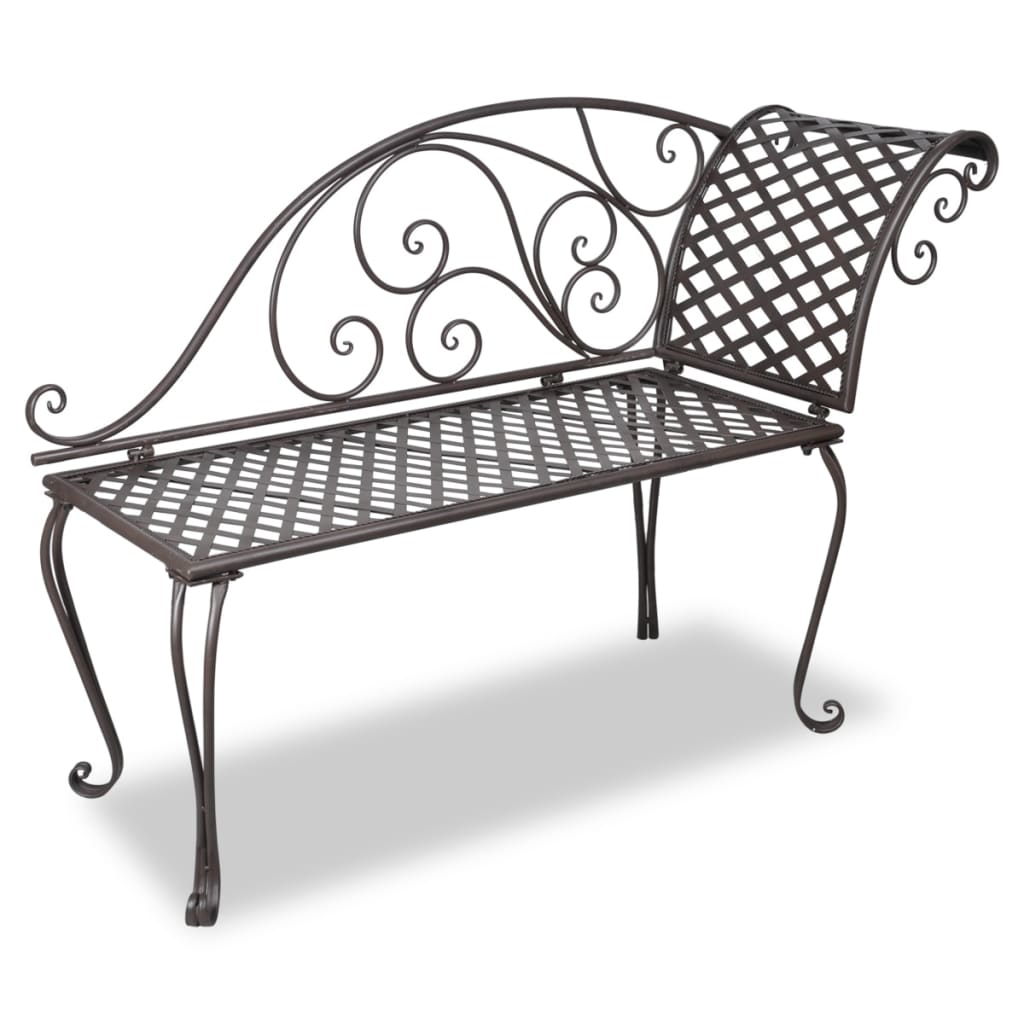 Chaise Longue 128 Cm Staal Antiek