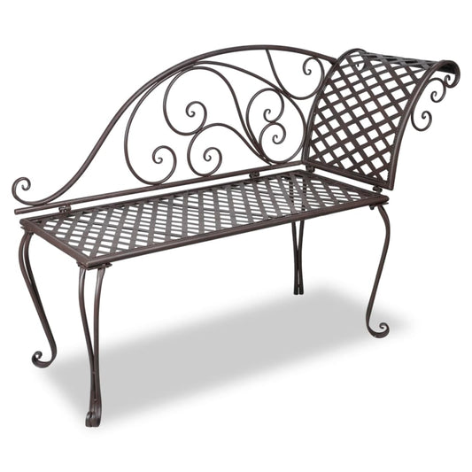 Chaise Longue 128 Cm Staal Antiek