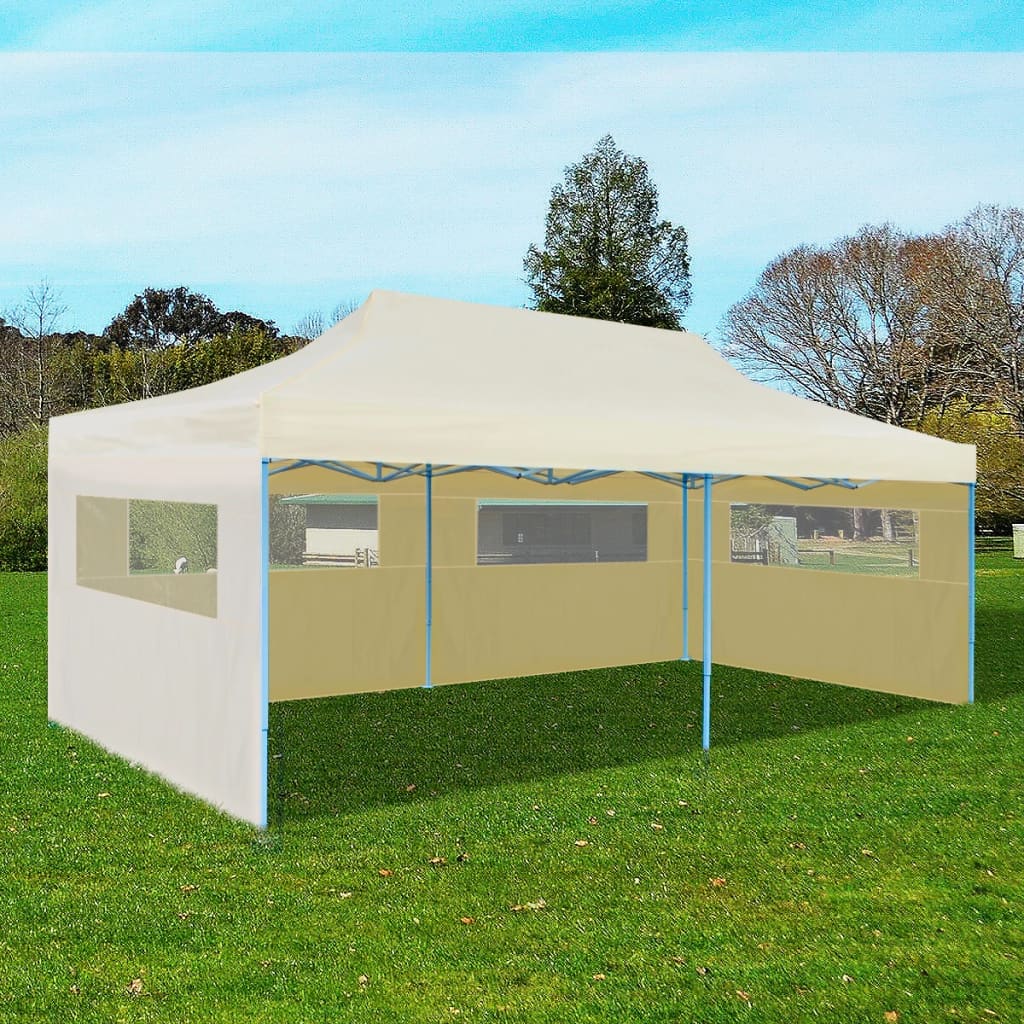 Partytent Pop-Up Inklapbaar Met Zijwanden 3X6 M