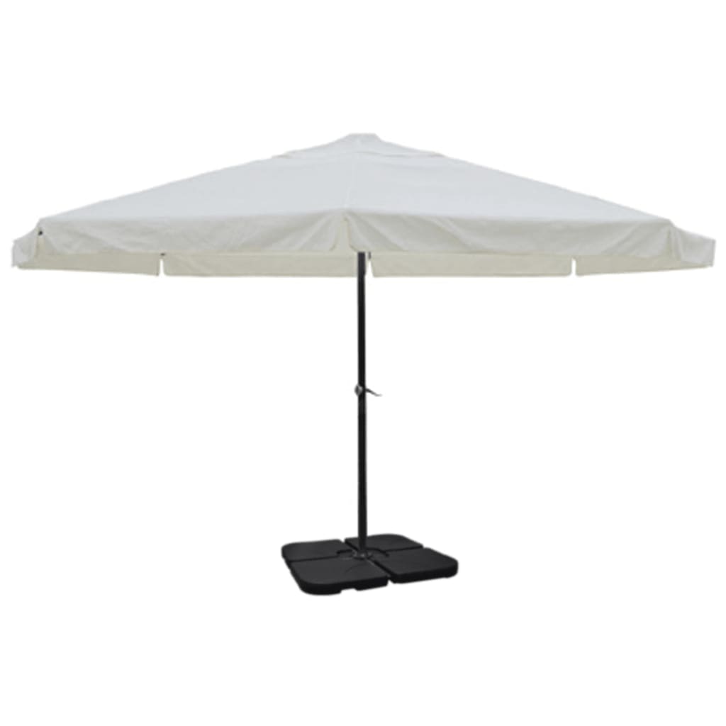 Parasol Met Draagbare Voet Aluminium (Groen)