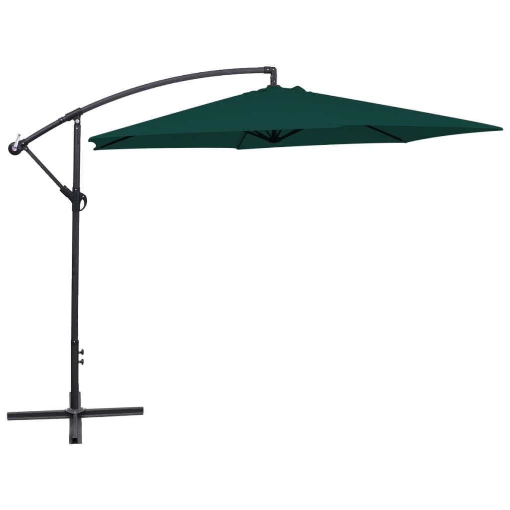 Zweefparasol Met Aluminium Paal 300 Cm Blauw