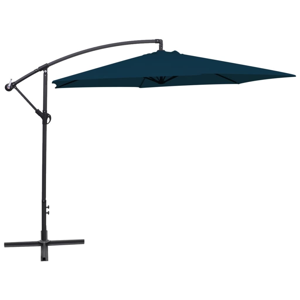 Zweefparasol Met Aluminium Paal 300 Cm Blauw