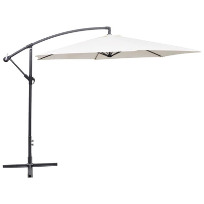 Zweefparasol Met Aluminium Paal 300 Cm Blauw