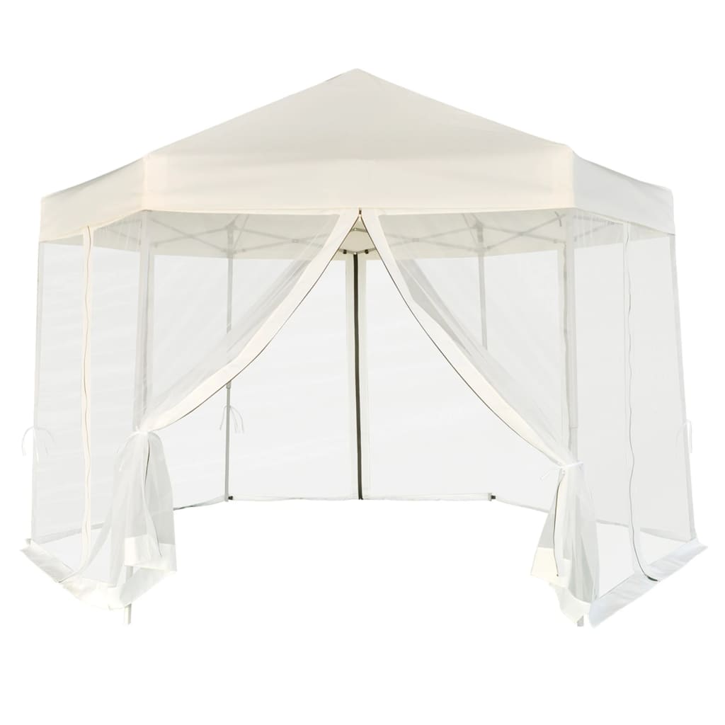 Partytent Met Wanden Zeshoekig 3,6X3,1 M 220 G/M²