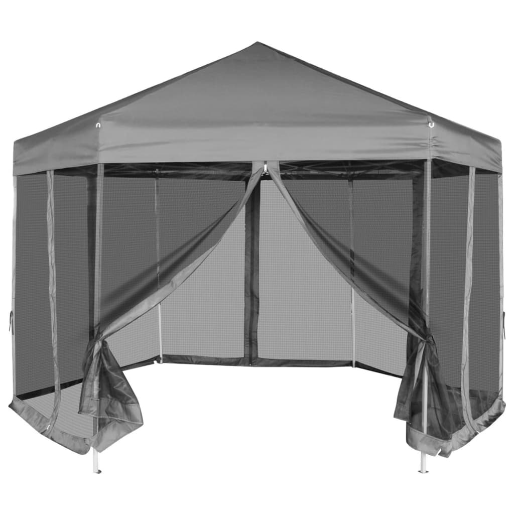 Partytent Met Wanden Zeshoekig 3,6X3,1 M 220 G/M²