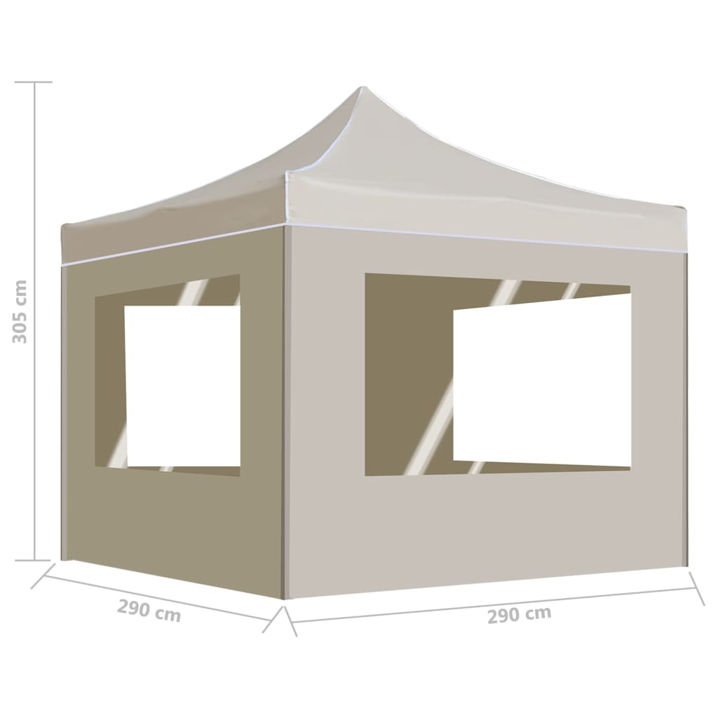 Partytent Inklapbaar Met Wanden Aluminium