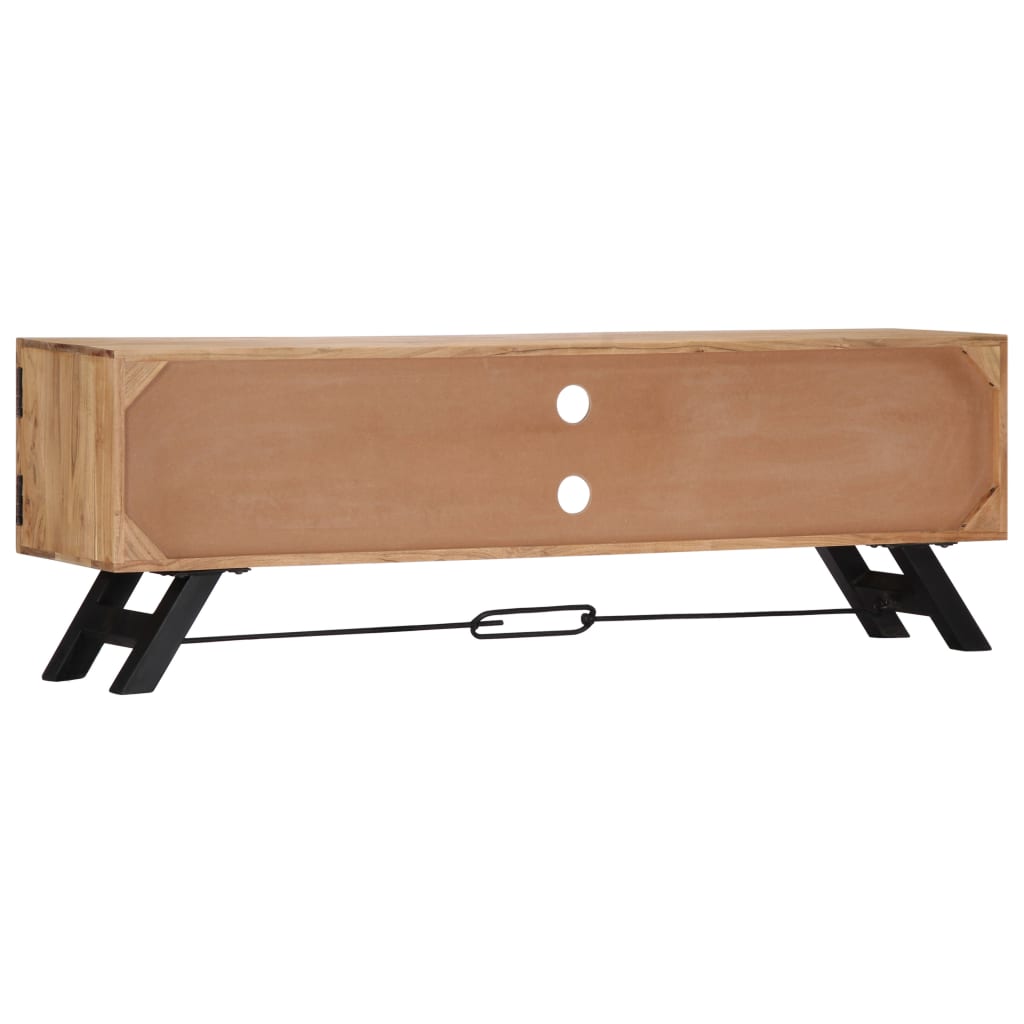 Tv-Meubel 140X30X45 Cm Massief Acaciahout