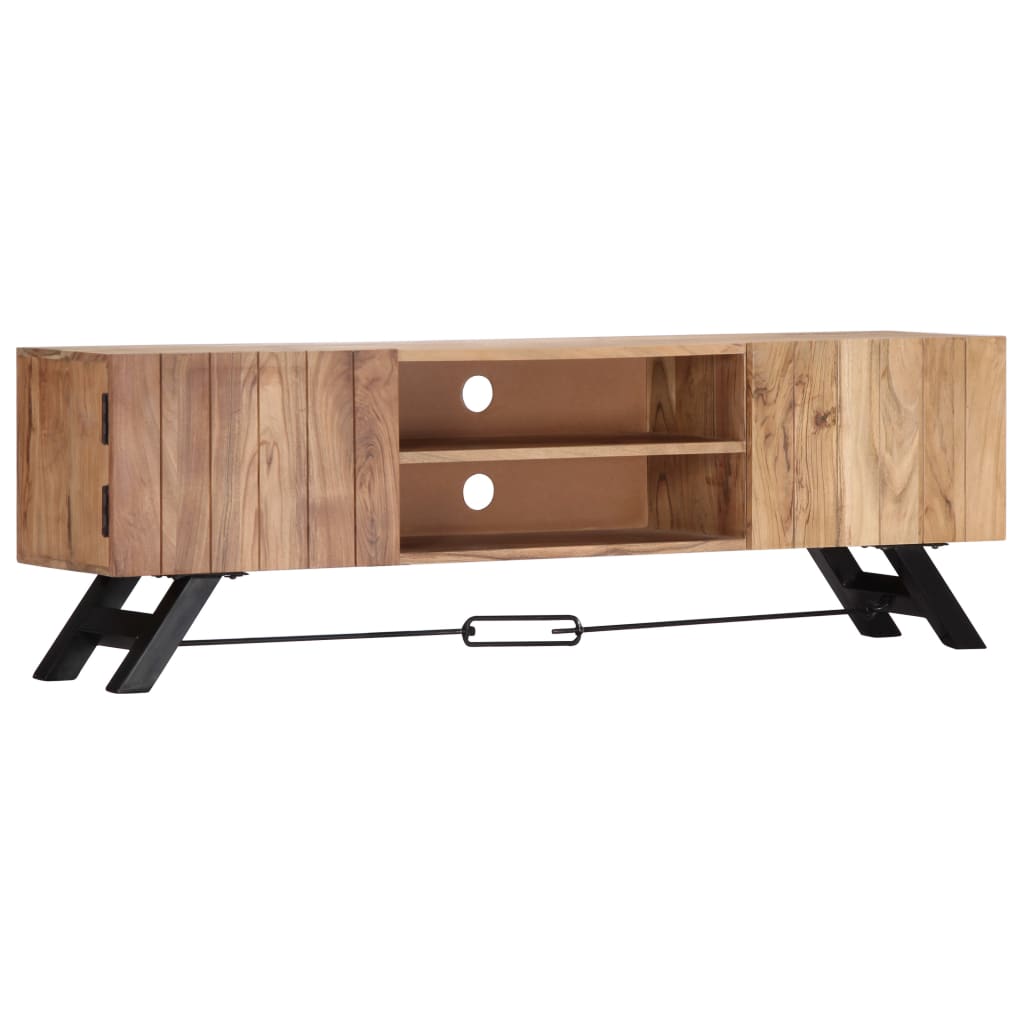 Tv-Meubel 140X30X45 Cm Massief Acaciahout