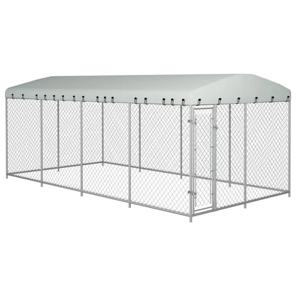 Hondenkennel Voor Buiten Met Dak 8X4X2,3 M