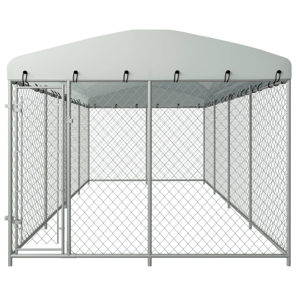 Hondenkennel Voor Buiten Met Dak 8X4X2,3 M