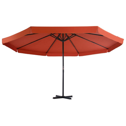 Parasol Met Draagbare Voet Terracotta