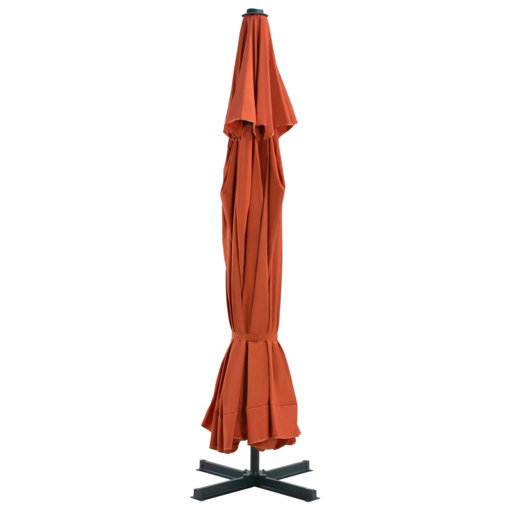 Parasol Met Draagbare Voet Terracotta