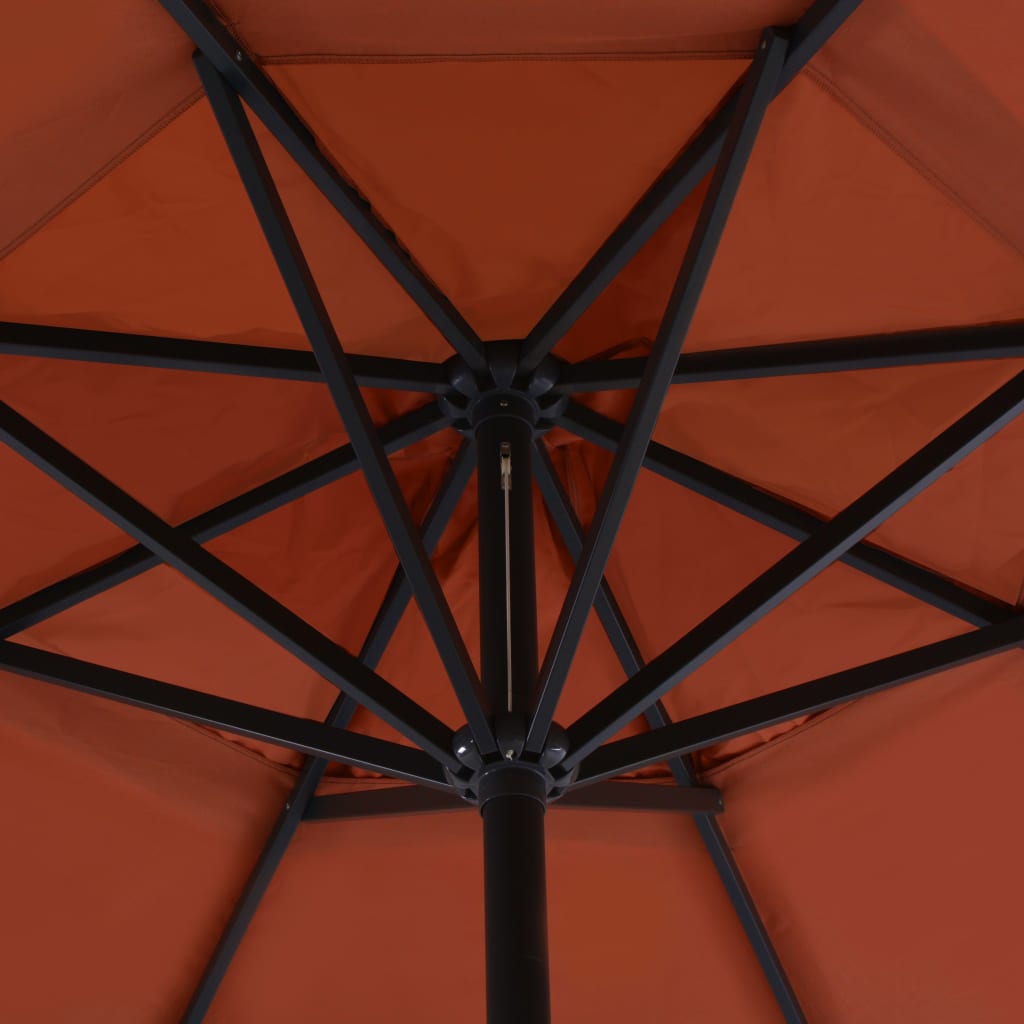 Parasol Met Draagbare Voet Terracotta