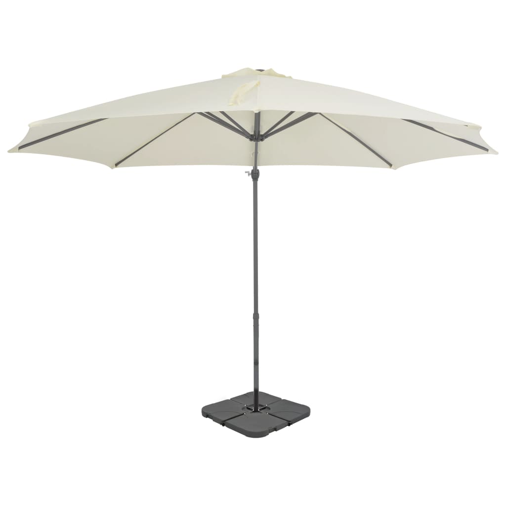 Parasol Met Draagbare Voet Taupe